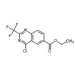 CAS 登录号：865611-98-9， 乙基4-氯-2-(三氟甲基)-6-喹唑啉羧酸酯