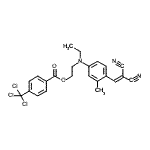 CAS#: 86626-75-7， 2-{[4-(2,2-Dicyanovinyl)-3-methylphenyl](ethyl)amino}ethyl 4-(trichloromethyl)benzoate