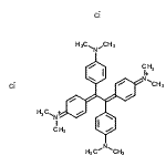 CAS#: 86669-21-8， 4,4'-{1,2-Bis[4-(dimethylamino)phenyl]-1,2-ethanediylidene}bis(N,N-dimethyl-2,5-cyclohexadien-1-iminium) dichloride