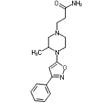 CAS#: 86683-47-8， 3-[3-Methyl-4-(3-phenyl-1,2-oxazol-5-yl)-1-piperazinyl]propanamide