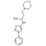 CAS#: 86684-30-2， N-[4-(4-Morpholinyl)-2-butanyl]-3-phenyl-1,2-oxazol-5-amine