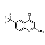 structure of CAS# 867167-05-3, 4-Chloro-2-methyl-6-(trifluoromethyl)quinoline;4-Chloro-2-methyl-6-trifluoromethyl quinoline;MFCD02179774
