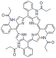 CAS#: 86727-60-8， N,N',N'',N'''-(5,10,15,20-Porphyrintetrayltetra-2,1-phenylene)tetrapropanamide