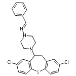 CAS#: 86758-91-0， (E)-N-[4-(2,8-Dichloro-10,11-dihydrodibenzo[b,f]thiepin-10-yl)-1-piperazinyl]-1-phenylmethanimine