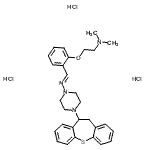CAS#: 86759-04-8， 2-{2-[(E)-{[4-(10,11-Dihydrodibenzo[b,f]thiepin-10-yl)-1-piperazinyl]imino}methyl]phenoxy}-N,N-dimethylethanamine trihydrochloride