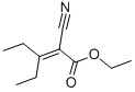structure of CAS# 868-04-2, Ethyl2-Cyano-3-Ethyl-2-Pentenoate;Ethyl 2-Cyano-3-Ethyl-Pent-2-Enoate;2-Cyano-3-Ethylpent-2-Enoic Acid Ethyl Ester;2-Cyano-3-Ethyl-Pent-2-Enoic Acid Ethyl Ester