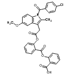 CAS#: 86811-46-3， 2-[(2-{2-[1-(4-Chlorobenzoyl)-5-methoxy-2-methyl-1H-indol-3-yl]acetoxy}benzoyl)oxy]benzoic acid