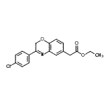 CAS#: 86818-20-4， Ethyl [3-(4-chlorophenyl)-2H-1,4-benzoxazin-6-yl]acetate