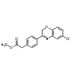 CAS#: 86818-32-8， Methyl [4-(6-chloro-2H-1,4-benzoxazin-3-yl)phenyl]acetate