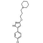 CAS#: 86871-46-7， 1-(3-{[5-(4-Chlorophenyl)-1H-pyrazol-3-yl]oxy}propyl)piperidine