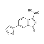 CAS#: 869783-22-2， 6-(2-Thienyl)-1H-indazole-3-carboxylic acid