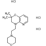 CAS#: 86979-86-4， 2,2-Dimethyl-4-[2-(4-morpholinyl)ethyl]-3,4-dihydro-2H-pyrido[3,2-b][1,4]oxazine trihydrochloride