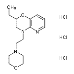 CAS#: 86979-90-0， 2-Ethyl-4-[2-(4-morpholinyl)ethyl]-3,4-dihydro-2H-pyrido[3,2-b][1,4]oxazine trihydrochloride