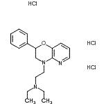 CAS#: 86979-93-3， N,N-Diethyl-2-(2-phenyl-2,3-dihydro-4H-pyrido[3,2-b][1,4]oxazin-4-yl)ethanamine trihydrochloride