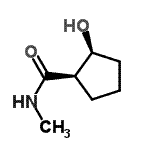 CAS 登录号：86984-35-2， (1R,2S)-2-羟基-N-甲基环戊烷甲酰胺