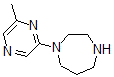 structure of CAS# 869901-23-5, Hexahydro-1-(6-Methyl-2-Pyrazinyl)-1H-1,4-Diazepine;4-(6-Methylpyrazin-2-Yl)-1,4-Diazepane 97%;1-(6-METHYLPYRAZIN-2-YL)-1,4-DIAZEPANE;4-(6-METHYLPYRAZIN-2-YL)-1,4-DIAZEPANE