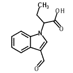 CAS#: 869947-42-2， 2-(3-Formyl-1H-indol-1-yl)butanoic acid