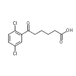 结构式 CAS# 870287-01-7, 6-(2,5-二氯苯基)-6-氧代己酸