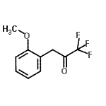 结构式 CAS# 870460-18-7, 1,1,1-三氟-3-(2-甲氧基苯基)丙酮