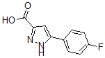 结构式 CAS# 870704-22-6, 5-(4-氟苯基)-1H-吡唑-3-羧酸
