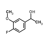 结构式 CAS# 870849-56-2, 1-(4-氟-3-甲氧基苯基)乙醇