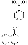 structure of CAS# 871125-78-9, {4-[(1-Naphthyloxy)methyl]phenyl}boronic acid;4-( PHENYLBORONIC&;4-((1-Naphthyloxy)methyl)phenylboronic acid;4-[(1-Naphthyloxy)methyl]phenylboronic acid