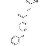 结构式 CAS# 871127-74-1, 5-氧代-5-(4-苯氧基苯基)戊酸
