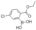 结构式 CAS# 871329-55-4, 2-硼酸基-4-氯-苯甲酸 1-乙基酯