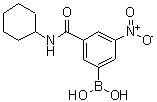 结构式 CAS# 871332-85-3, [3-(环己基氨基甲酰)-5-硝基苯基]硼酸