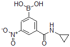 结构式 CAS# 871332-86-4, B-[3-[(环丙基氨基)羰基]-5-硝基苯基]-硼酸