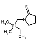 CAS#: 872415-85-5， 1-{[Ethyl(dimethyl)silyl]methyl}-2-pyrrolidinethione