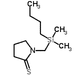 CAS#: 872415-87-7， 1-{[Butyl(dimethyl)silyl]methyl}-2-pyrrolidinethione