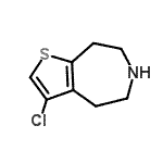 CAS#: 873017-02-8， 3-Chloro-5,6,7,8-tetrahydro-4H-thieno[2,3-d]azepine