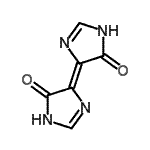 CAS 登录号：873378-45-1， (5E)-5-(5-氧代-1,5-二氢-4H-咪唑-4-亚基)-3,5-二氢-4H-咪唑-4-酮