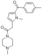 CAS#: 87344-19-2， 1-Methyl-4-((1-Methyl-5-(4-Methylbenzoyl)-1H-Pyrrol-2-Yl)Acetyl)Piperazine