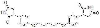 CAS#: 87367-92-8， 3-[4-[5-[4-(2,5-Dioxopyrrolidin-3-Yl)Phenoxy]Pentoxy]Phenyl]Pyrrolidine-2,5-Dione
