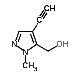CAS#: 87375-40-4， (4-Ethynyl-1-methyl-1H-pyrazol-5-yl)methanol