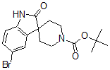 structure of CAS# 873779-30-7, 5-Bromo-1,2-Dihydro-2-Oxo-Spiro[3H-Indole-3,4'-Piperidine]-1'-carboxylic Acid 1,1-Dimethylethyl Ester;5-BROMO-1,2-DIHYDRO-2-OXO-SPIRO[3H-INDOLE-3,4'-PIPERIDINE]-1'-CARBOXYLIC ACID 1,1-DIMETHYLETHYL ESTER;1'-BOC-5-BROMO-1,2-DIHYDRO-2-OXO-SPIRO[3H-INDOLE-3,4'-PIPERIDINE]