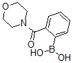 结构式 CAS# 874219-17-7, B-[2-(4-吗啉基羰基)苯基]-硼酸