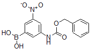 结构式 CAS# 874219-56-4, (3-硼酸基-5-硝基苯基)-氨基甲酸 1-苄基酯