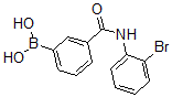 结构式 CAS# 874288-30-9, B-[3-[[(2-溴苯基)氨基]羰基]苯基]-硼酸