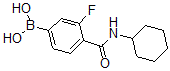 结构式 CAS# 874289-11-9, B-[4-[(环己基氨基)羰基]-3-氟苯基]-硼酸
