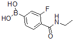 structure of CAS# 874289-12-0, B-[4-[(Ethylamino)Carbonyl]-3-Fluorophenyl]-Boronic Acid;4-(Ethylcarbamoyl)-3-Fluorobenzeneboronic Acid 98%;4-(Ethylcarbamoyl)-3-Fluorobenzeneboronicacid98%;4-(ETHYLCARBAMOYL)-3-FLUOROBENZENEBORONIC ACID