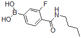结构式 CAS# 874289-17-5, B-[4-[(丁基氨基)羰基]-3-氟苯基]-硼酸