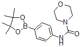 structure of CAS# 874290-97-8, 4-(Morpholinylcarbonylamino)phenylboronic acid, pinacol ester;N-[4-(4,4,5,5-TETRAMETHYL-1,3,2-DIOXABOROLAN-2-YL)PHENYL]MORPHOLINE-4-CARBOXAMIDE;4-Morpholinecarboxamide,N-(4-(4,4,5,5-Tetramethyl-1,3,2-Dioxaborolan-2-Yl)Phenyl);Morpholinecarboxamide,N-(4-(4,4,5,5-Tetramethyl-1,3,2-Dioxaborolan-2-Yl)Phenyl)