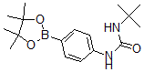 结构式 CAS# 874297-78-6, 4-(3-叔丁基脲基)苯硼酸频哪醇酯