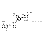 CAS#: 87440-96-8， Tetrasodium 3-{[4-({4-[(6-amino-1-hydroxy-3-sulfonato-2-naphthyl)diazenyl]-7-sulfonato-1-naphthyl}diazenyl)-1-naphthyl]diazenyl}-1,5-naphthalenedisulfonate