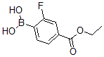 结构式 CAS# 874459-62-8, 4-(乙氧羰基)-2-氟苯硼酸