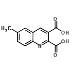 CAS 登录号：874499-18-0， 6-甲基-2,3-喹啉二甲酸