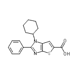 CAS#: 874571-86-5， 1-Cyclohexyl-2-phenyl-1H-thieno[2,3-d]imidazole-5-carboxylic acid